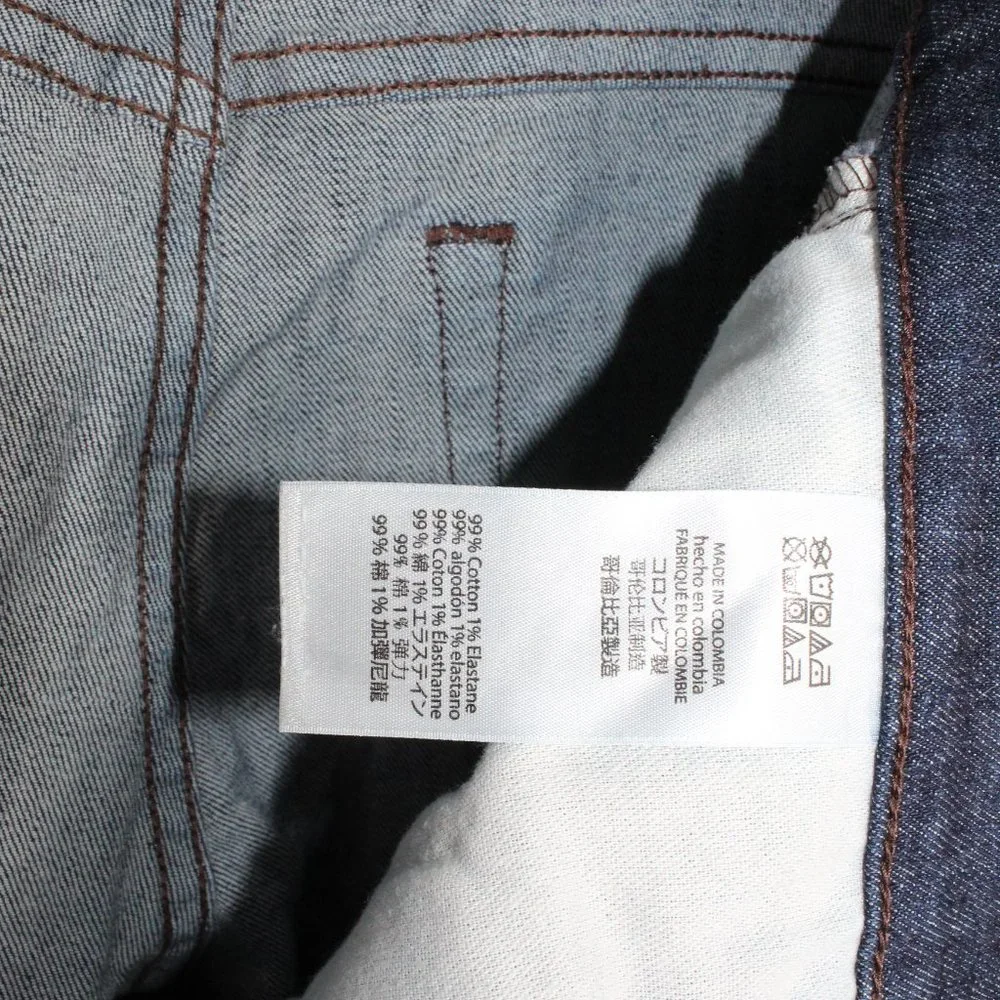 Michael Kors Blue Denim Slim Fit Medium Wash Parker Jeans Size 33 - Picture 9 of 10